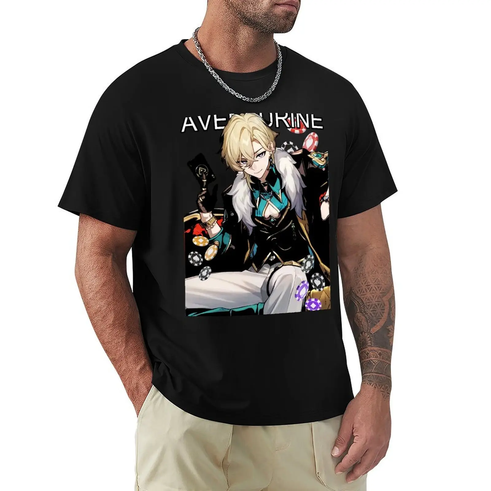 Авантюрин honkai Star Rail рубашка фанат Хонкай наклейки футболка