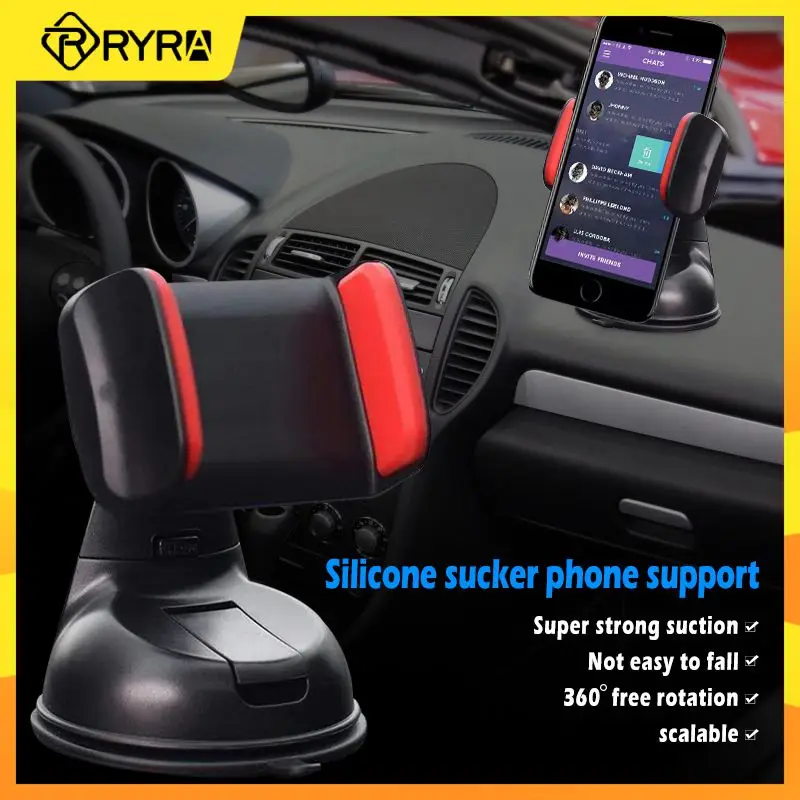 

RYRA Car Mobile Phone Holder Dashboard Windscreen Mount Universal Phone Holder 360 Degree Rotation Suction Mobile Phone Bracket