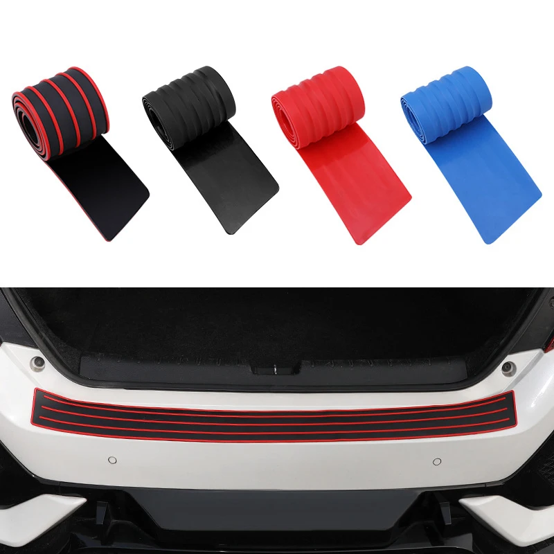 

2023 Universal Car Trunk Door Guard Strips Car Door Sill Protector Rubber Rear Bumper Cover Guard Trim Pad Car Decoration