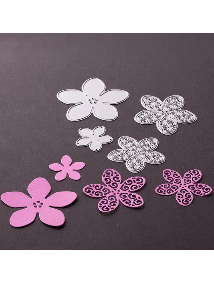 Металлический трафарет для вырезания цветов альбом рукоделия бумажная карта