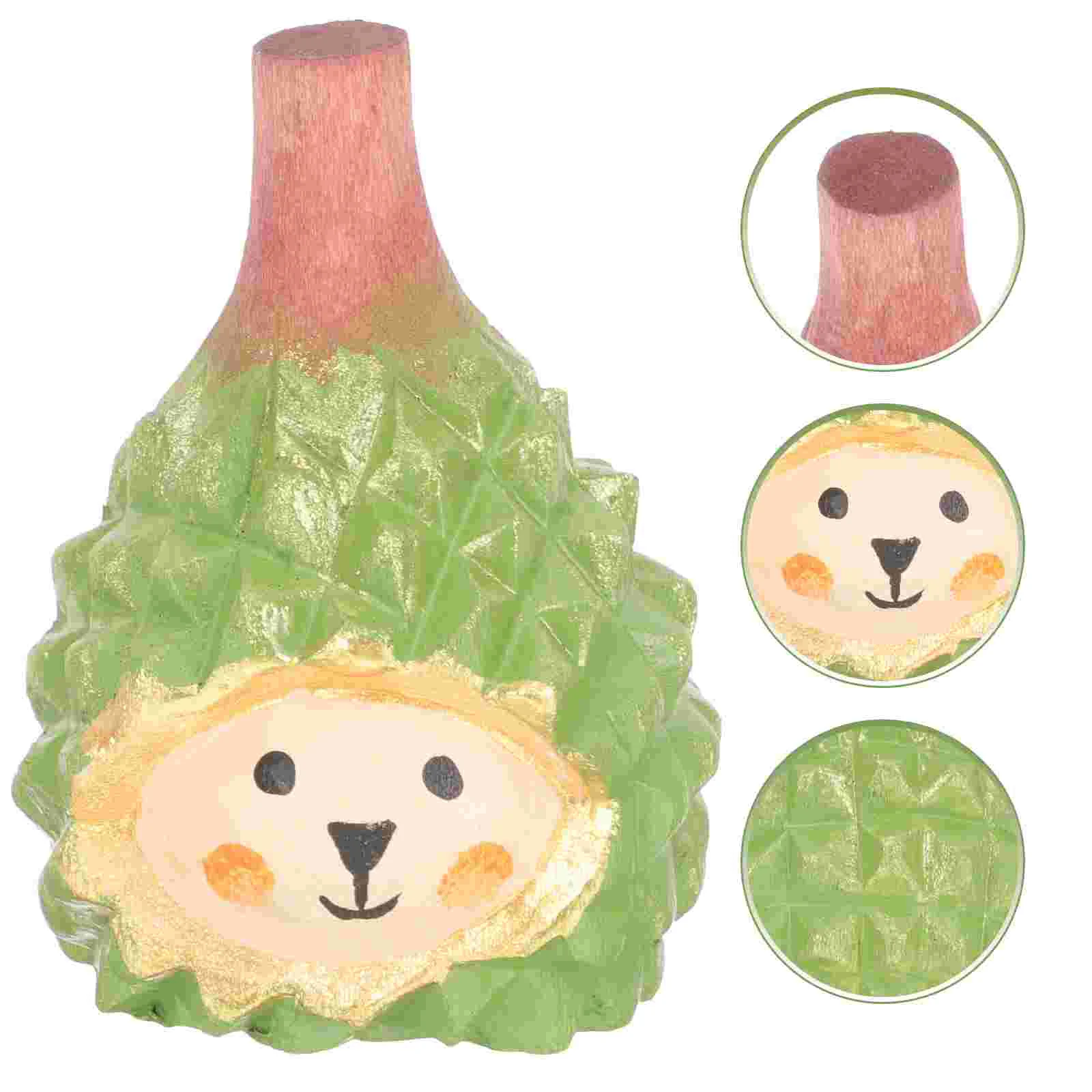 

Figurine Sculpture Statue Fruit Durian Shui Feng Wood Figurines Durians Car Decoration Artificial Ornament Animal Hedgehog