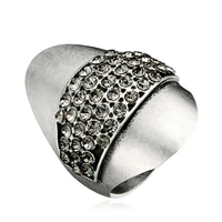 leeker vintage unique shuttle shaped rings for women antique silver color finger ring fashion jewelry 2022 new arrival 174 lk6