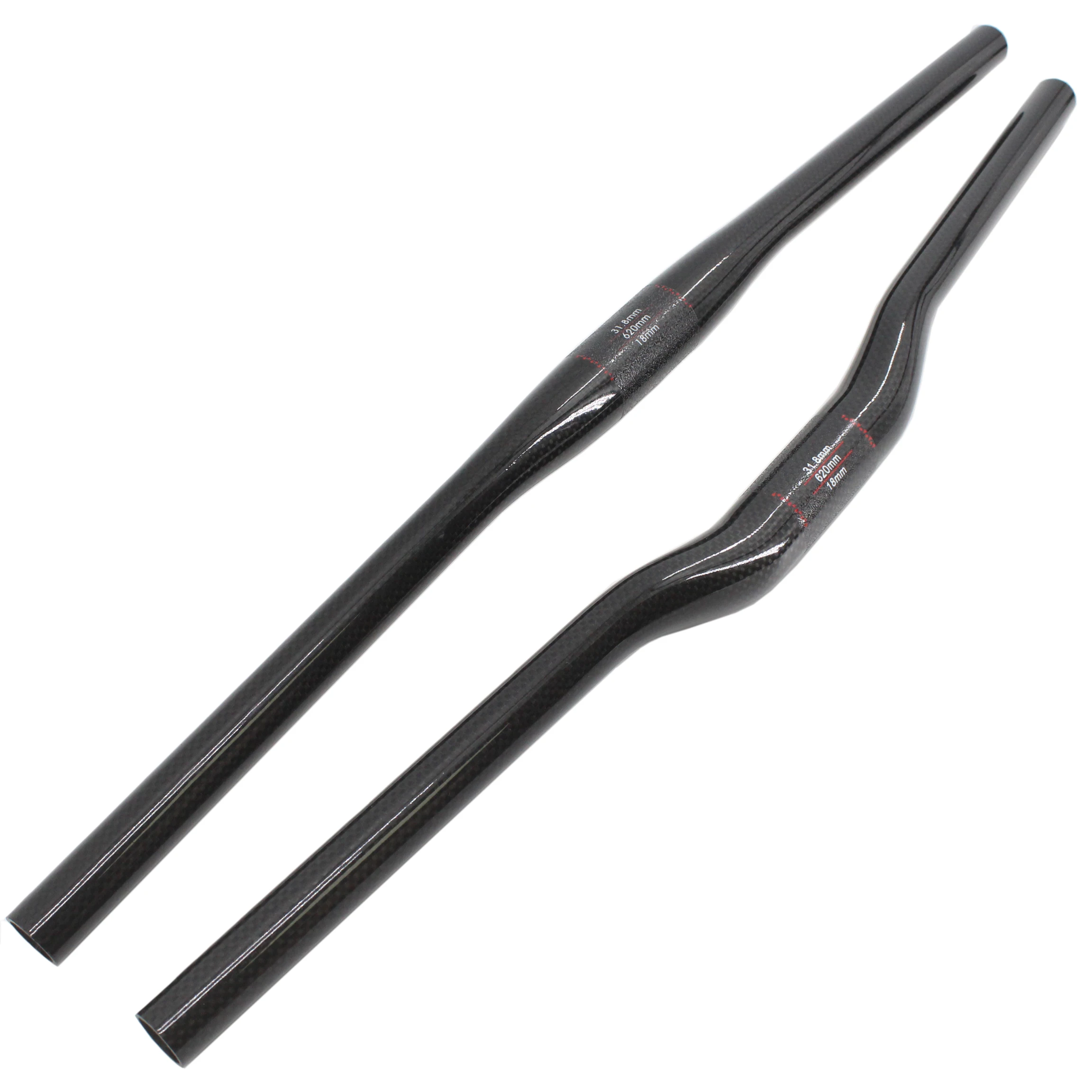 

New Mountain bike 3K full carbon handlebar rise swallow shaped carbon bicycle handlebar MTB bike parts 31.8*600-740mm Free ship