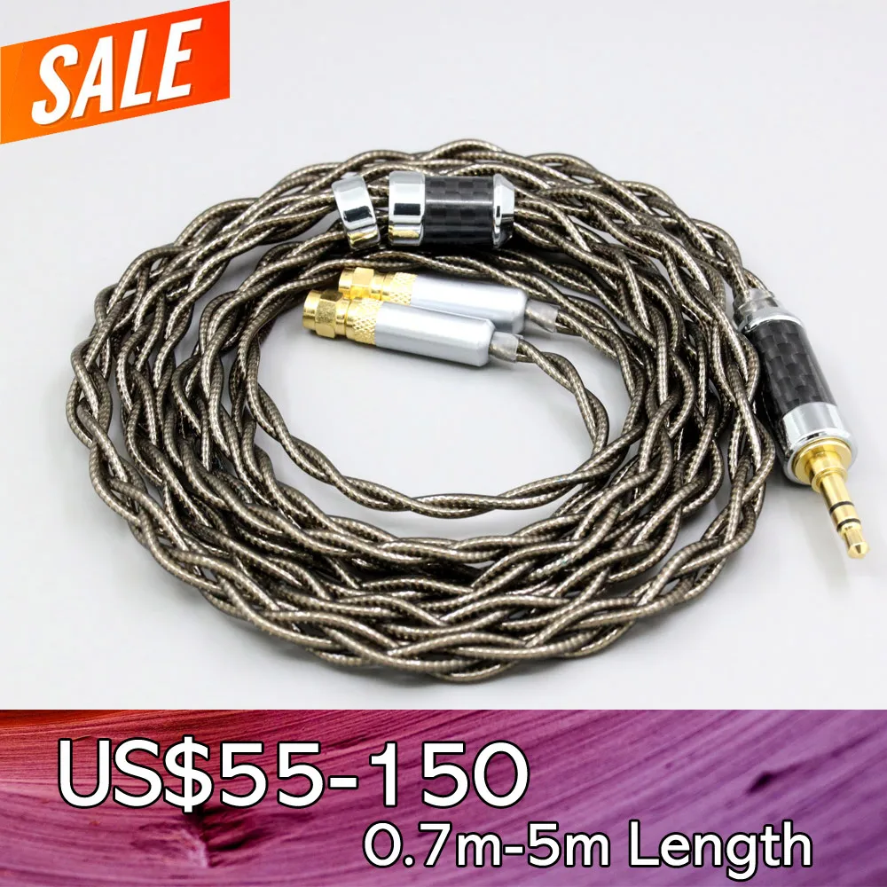 99% Pure Silver Palladium + Graphene Gold Earphone Shielding Cable For HiFiMan HE400 HE5 HE6 HE300 HE4 HE500 HE6 Headphone