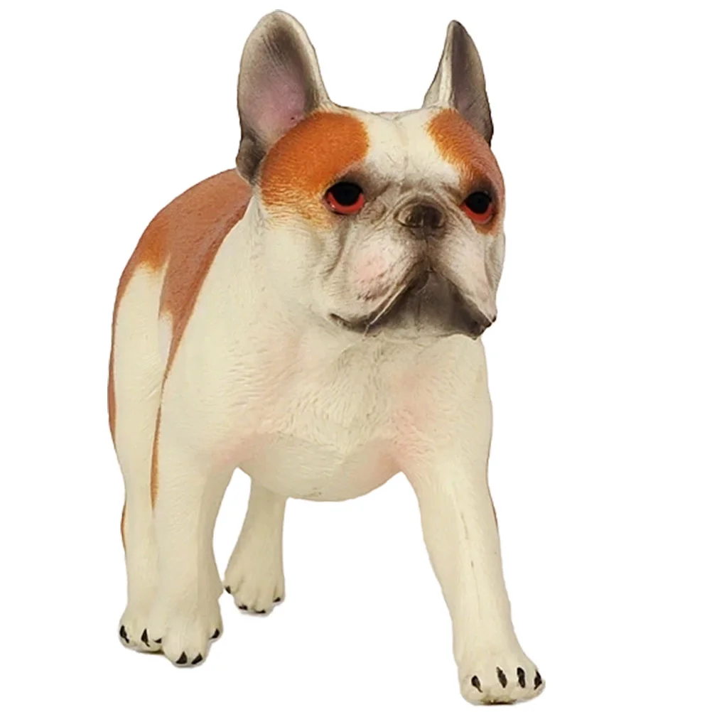 

Dog Garden Figurine Statue Figurines Puppy French Statues Pooch Sculpture Figure Desktop Ornament Collectable Animal Car