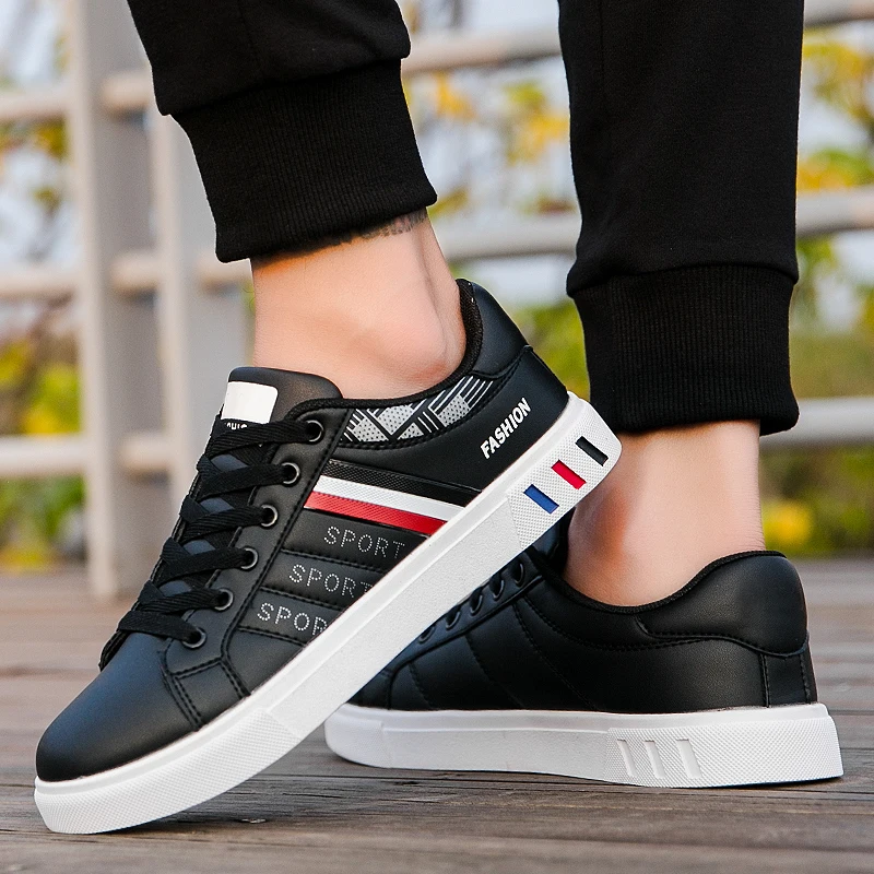 Men Tenis Shoes Skate 2022 New White Low-top Walking Sneakers Flat Comfortable Concise Casual Shoe Autumn New Men White Shoes