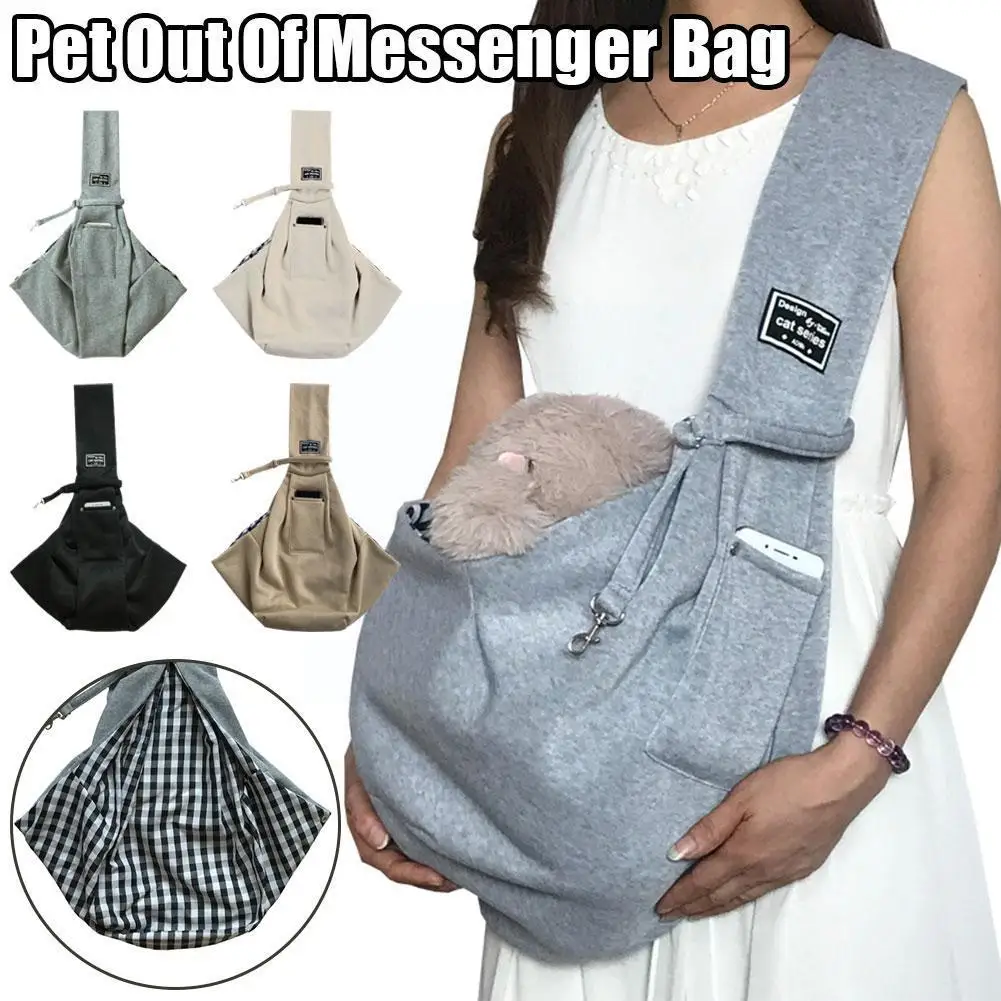 

New Dog Bag Pet Out Crossbody Shoulder Outdoor Travel Pet Portable Cotton Comfortable Tote Supplies Puppy Carrying J4i7