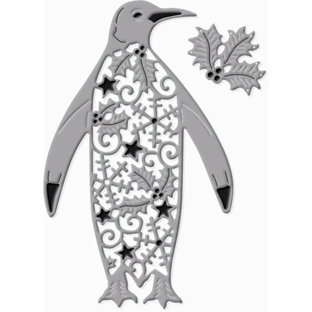 

Penguin Metal Cutting Dies Scrapbook Diary Decoration Embossing Template DIY Greeting Card Handmade 2021