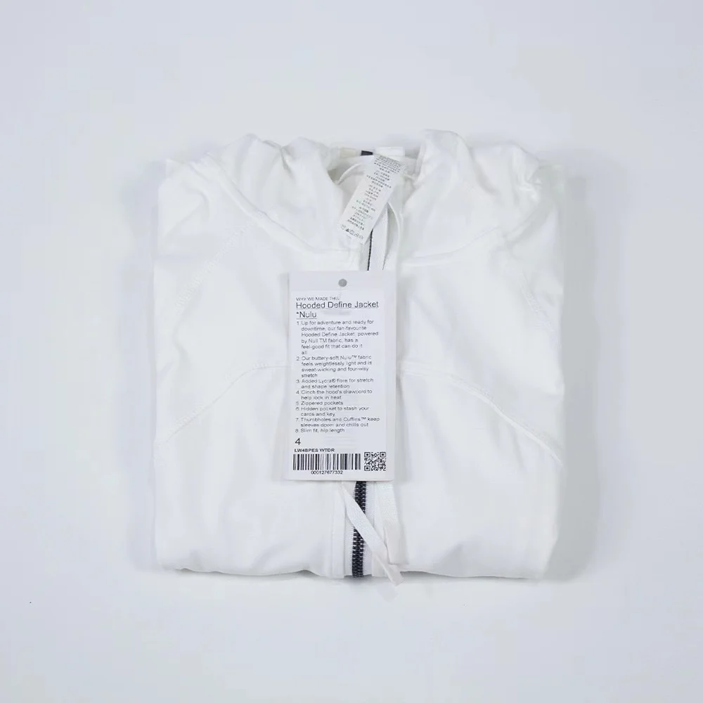 Lulu Women Running Jacket Gym Hoodie Sports Yoga Zipper Shirts Sportswear Seamless Sweatshirt With Thumb Hole Long Sleeves