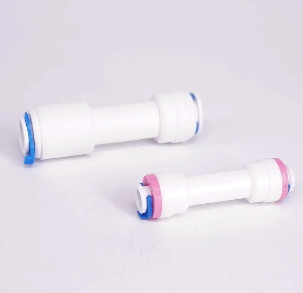 

Подходит для трубки с наружным диаметром 1/4 дюйма, 3/8 дюйма, обратный односторонний соединитель обратного клапана, фитинг для аквариума, обратный осмос, RO-диспенсер для воды