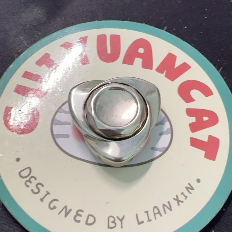 

Second-Hand out-of-Print Rose Nano Fingertip Gyro White Copper Material Normal Use Traces