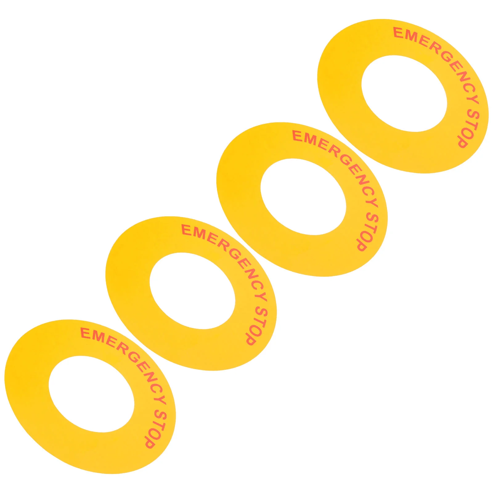 Рисунок 4 - Аварийная остановка Индикатор наклейка