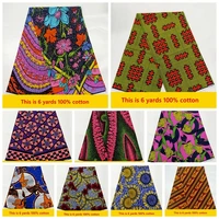 new pagne wax tissu africain coton sewing fabric high quality african print wax fabric 100 cotton ankara fabric for dress 6yard