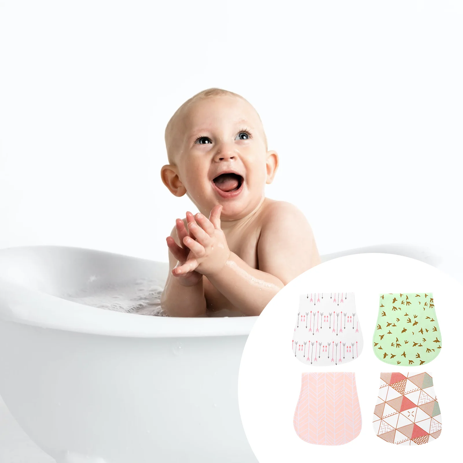 

3Pcs Baby Toddler Infant Bath Shower Sponge Brush Cleaning Scrubber