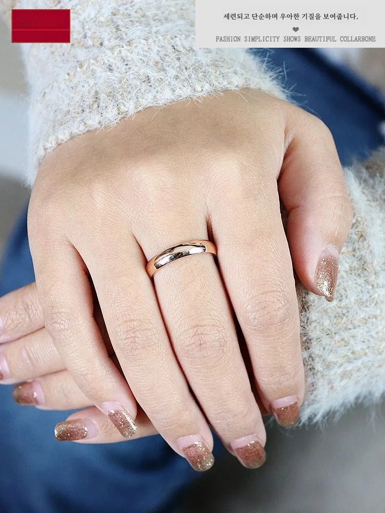 Jin Qilin Россия фиолетовое золото 585 пробы 4 карата розовое кольцо для пары глянцевый