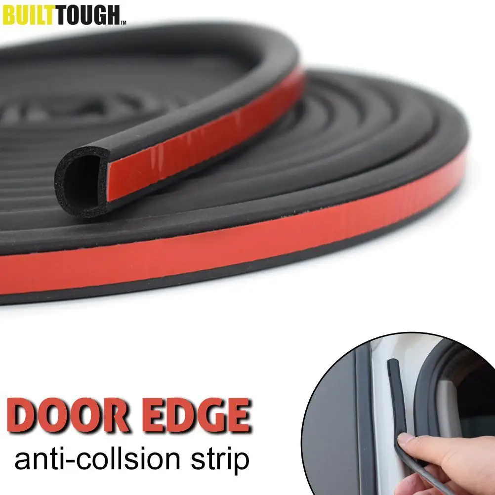 

Универсальное большое D-образное уплотнение для автомобильной двери, уплотнитель для защиты от пыли и шума, звукоизоляционная Уплотнительная резиновая полоса, отделка автомобильных резиновых уплотнений 14 футов, 5 м