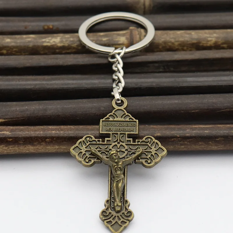 Цепочка для ключей в стиле ретро Классический религиозный сувенир мужчин женщин