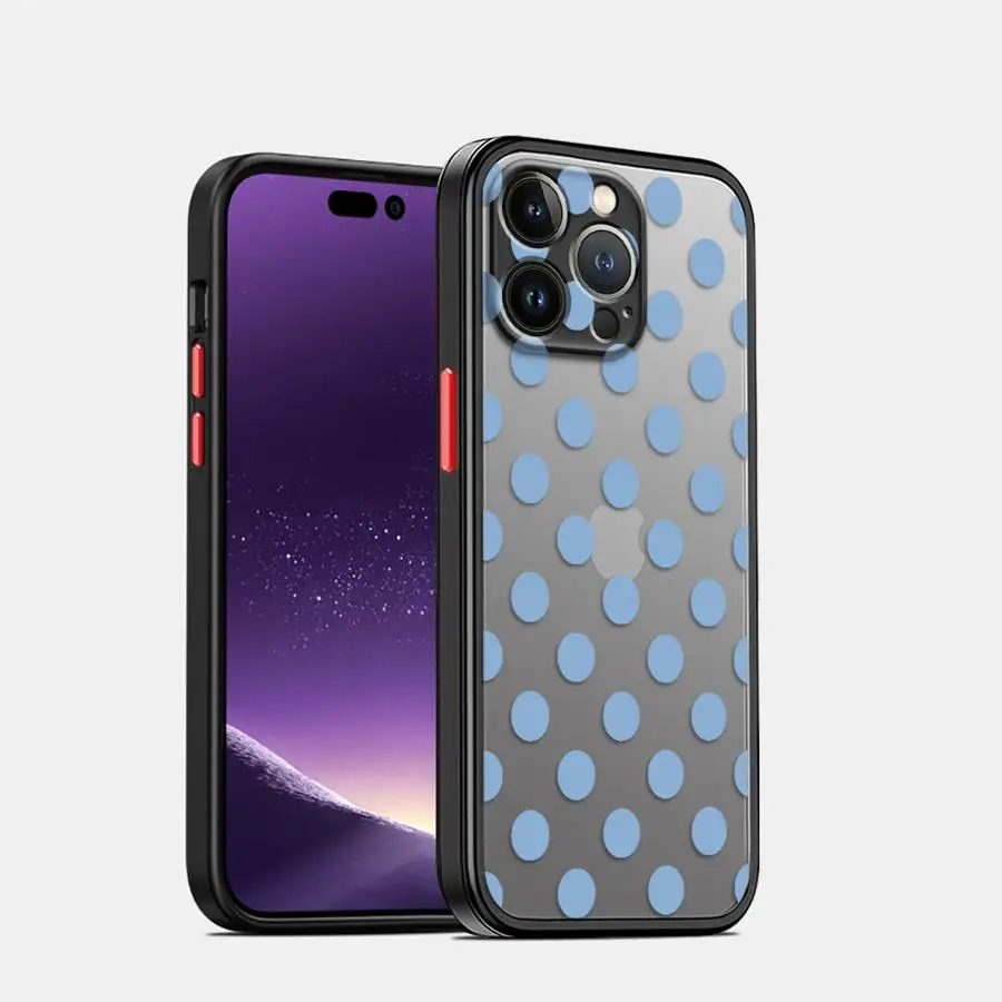 Фото Роскошный чехол Ins Polka Dots для iPhone 17 Pro Max 15 7 8 SE 11 17e 16 Plus 12 14 XS XR 13 Mini Air Back Phone Cover №4