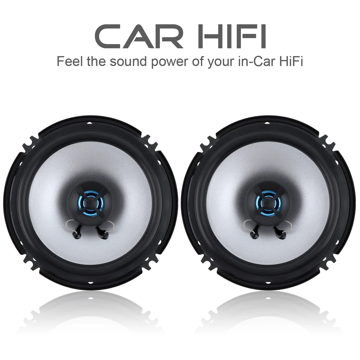 

LB-PS1652T 2pcs 6.5 Inch 100W 2 Way Car Coaxial Vehicle Door Auto Audio Music Stereo Full Range Frequency Hifi Speaker