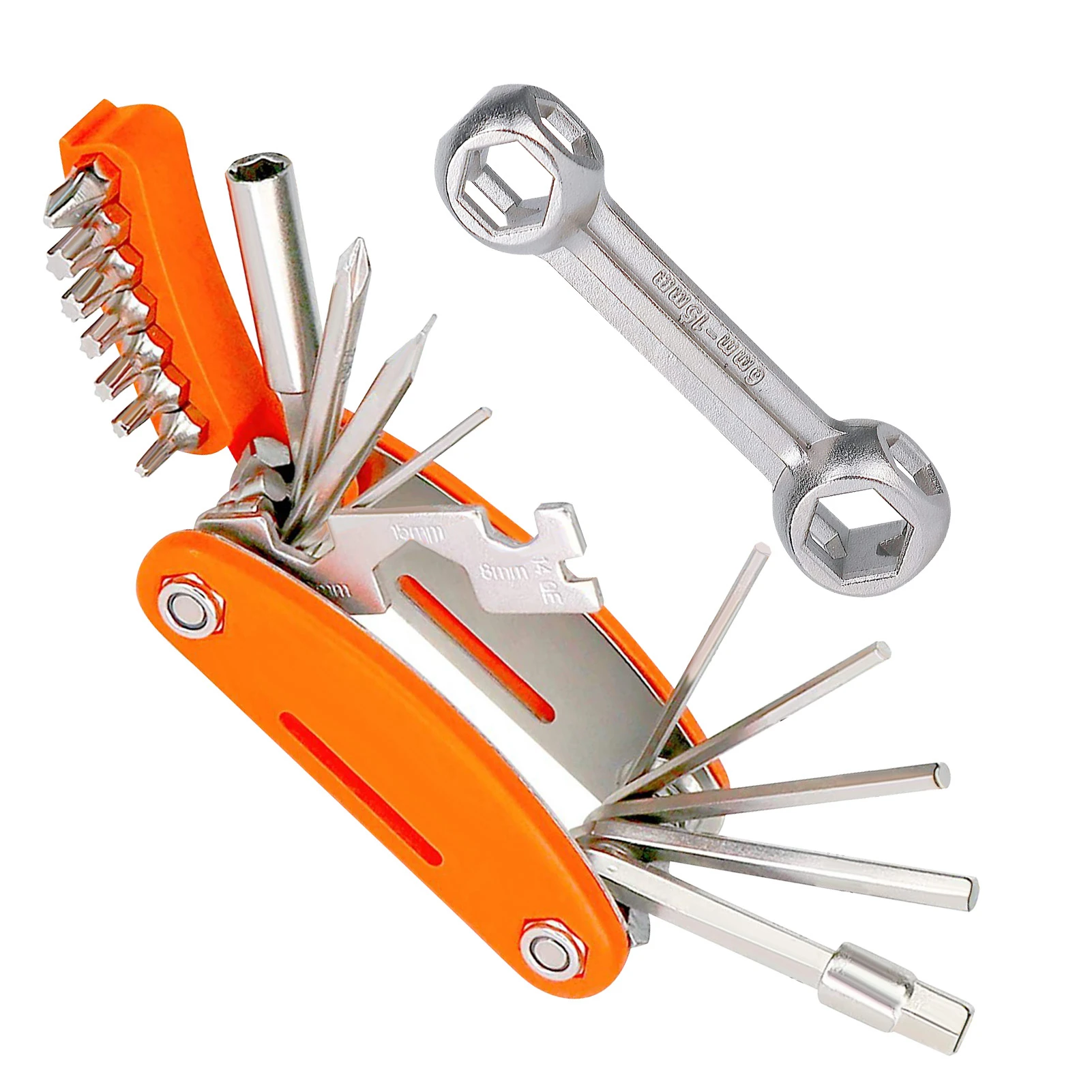 

Набор для ремонта велосипеда, набор для ремонта велосипеда, многофункциональный набор инструментов для велосипеда, складной комплект для р...