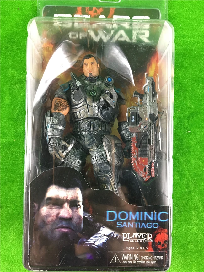 Бесплатная доставка, оригинальная новая Оригинальная кукла gears of war DOMINIC NECA, модель 8 дюймов