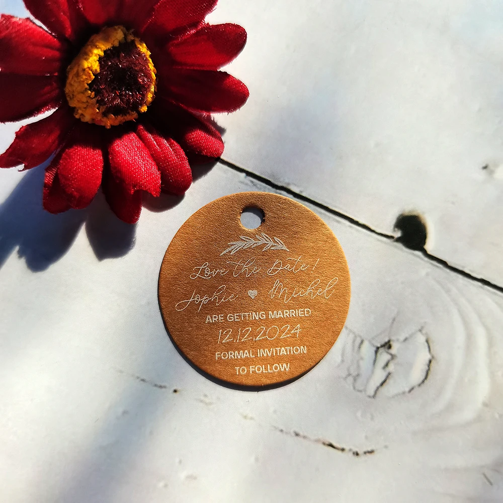 Бумажная Этикетка BY31-35 мм в диаметре, индивидуальная Настройка, черная Стандартная бумажная бирка, белая копилка для печати текста, Подарочный Ключ, конфеты, свадебные цветы