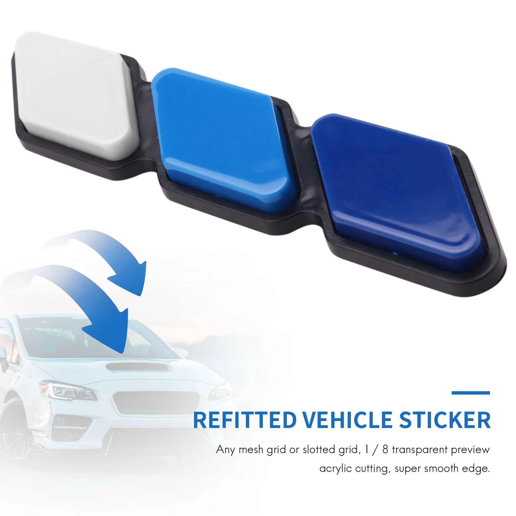 

QB-для TOYOTA Tacoma- Sequoia Rav4 4Runner Highlander, значок передней решетки, трехцветный значок с креплением