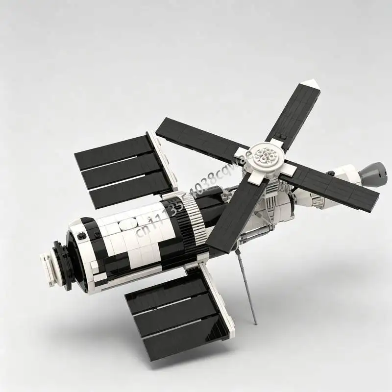 Фото Конструктор 1510Parts Skylab: Модель орбитальной рабочей станции, развивающая игрушка для сборки, подарок, коллекционный предмет, для демонстрации №2