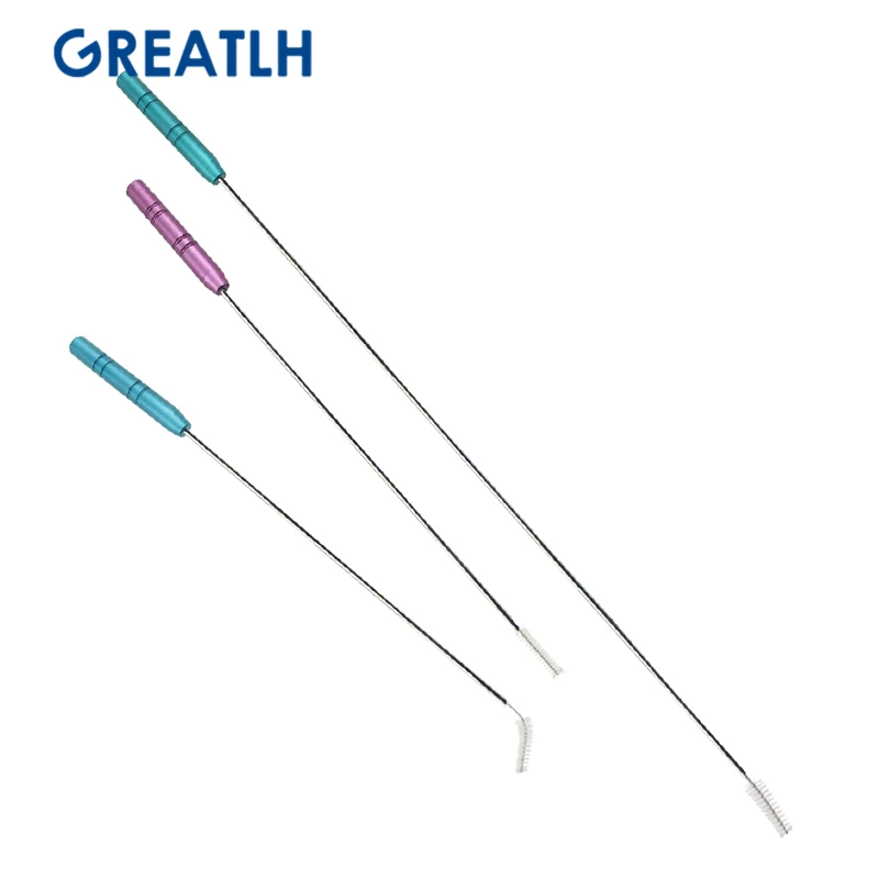 Набор щеток для очистки канюль для липосакции и извлечения стволовых клеток жира (3 шт.) - 195 мм / 200 мм / 370 мм.