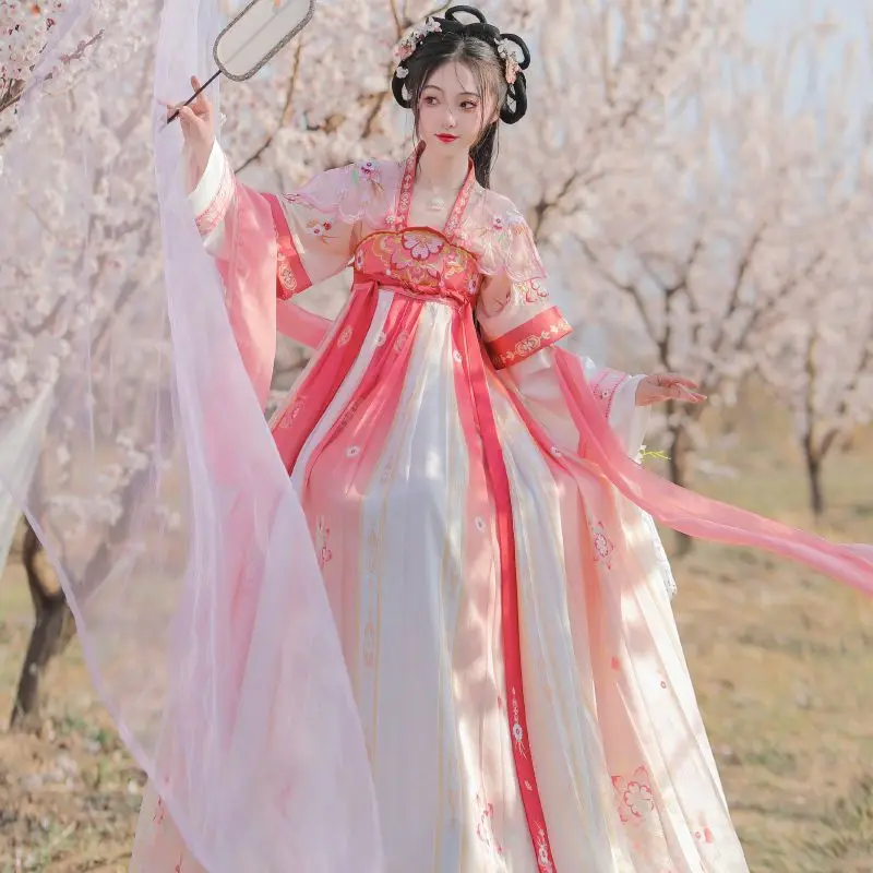 Винтажное платье династии ханьфу Тан женское сказочное китайское для косплея