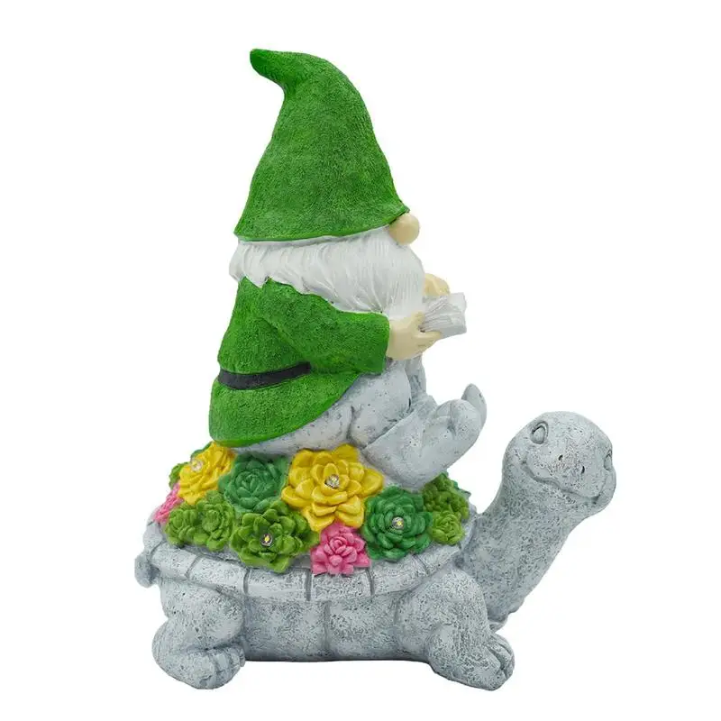

Solar Powered Resin Turtle With LED Light Outdoor Garden Statue Reusable Weatherproof Resin Turtle Figurine For Park Patio yard