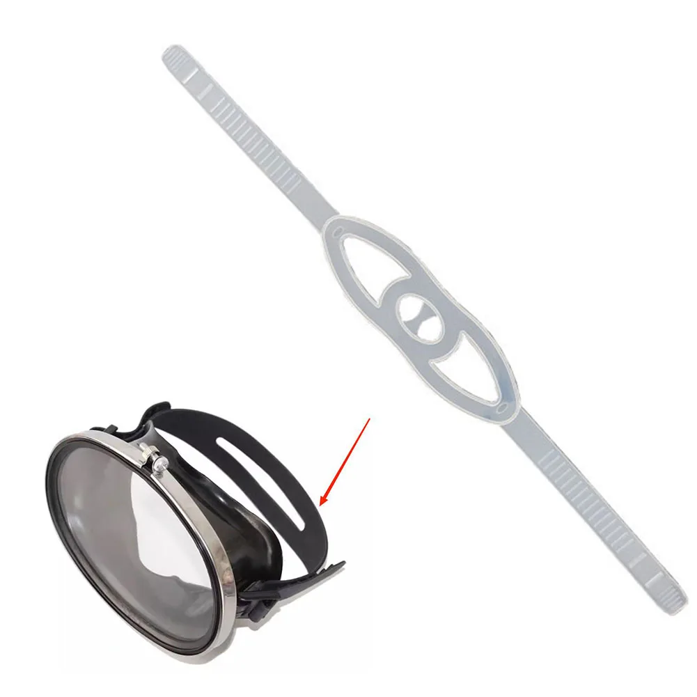 

Submarine Mirror Silicone Strap Diving Face Guard Strap Silicone Good Elasticity Comfortable To Wear Diving Accessories