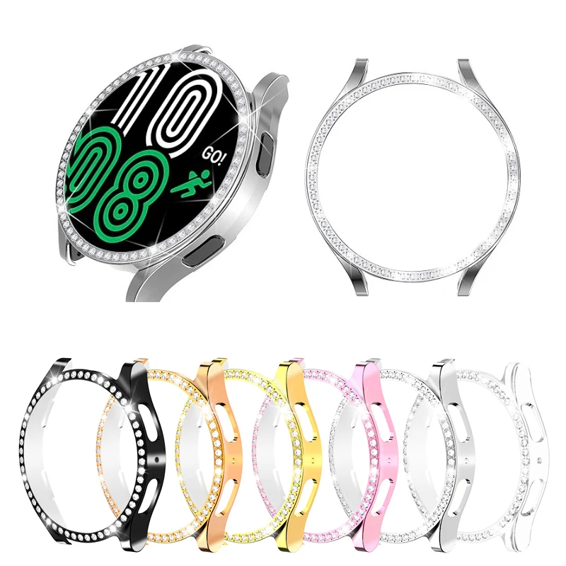 

Стекло + чехол для Samsung Galaxy Watch 4/5 40 мм 44 мм, поликарбонатный Универсальный бампер + Защита экрана для Galaxy watch 5 Pro/4 Classic