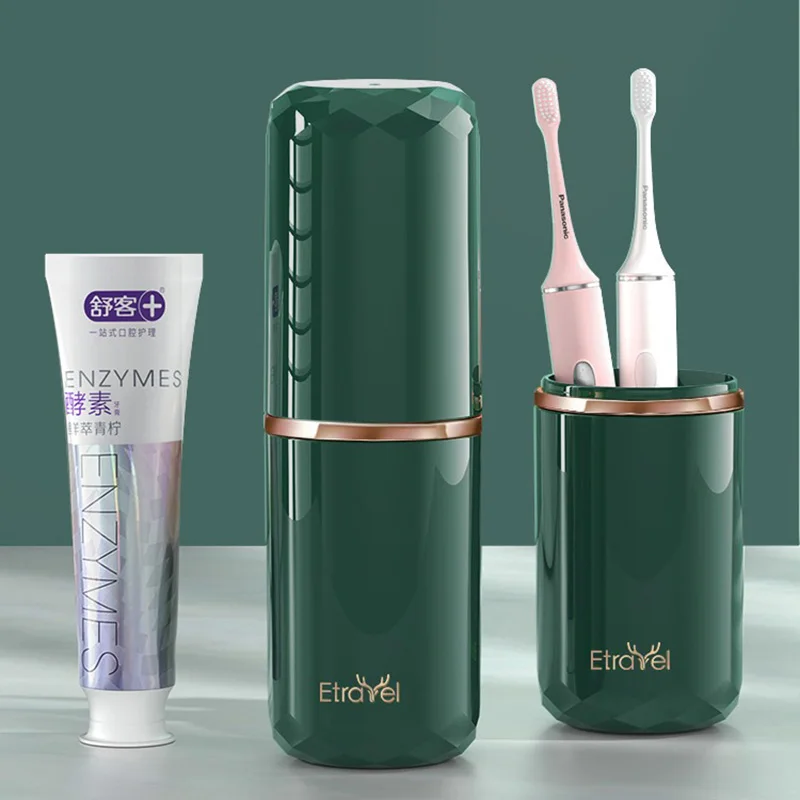 Роскошный портативный контейнер для хранения зубных щеток дорожный органайзер