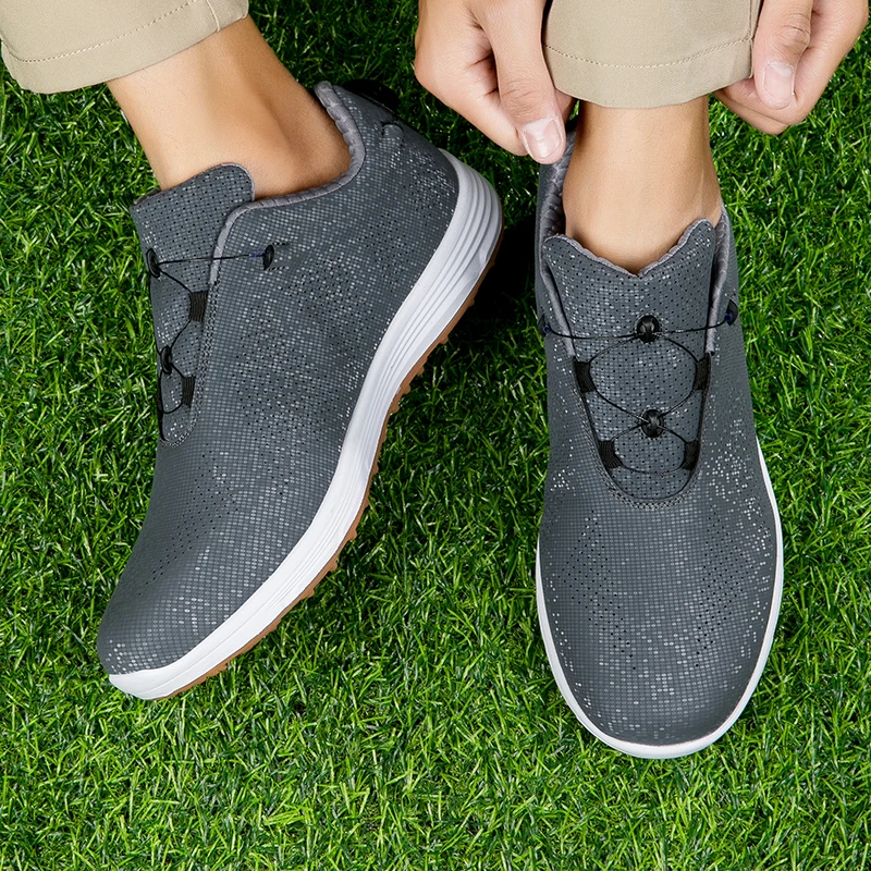 Golf Shoes for Men, Comfortable Golf Shoes for Outdoor Fitness, Anti Slip Golf Shoes for Women, Fast Lace Up Walking Golf Shoes
