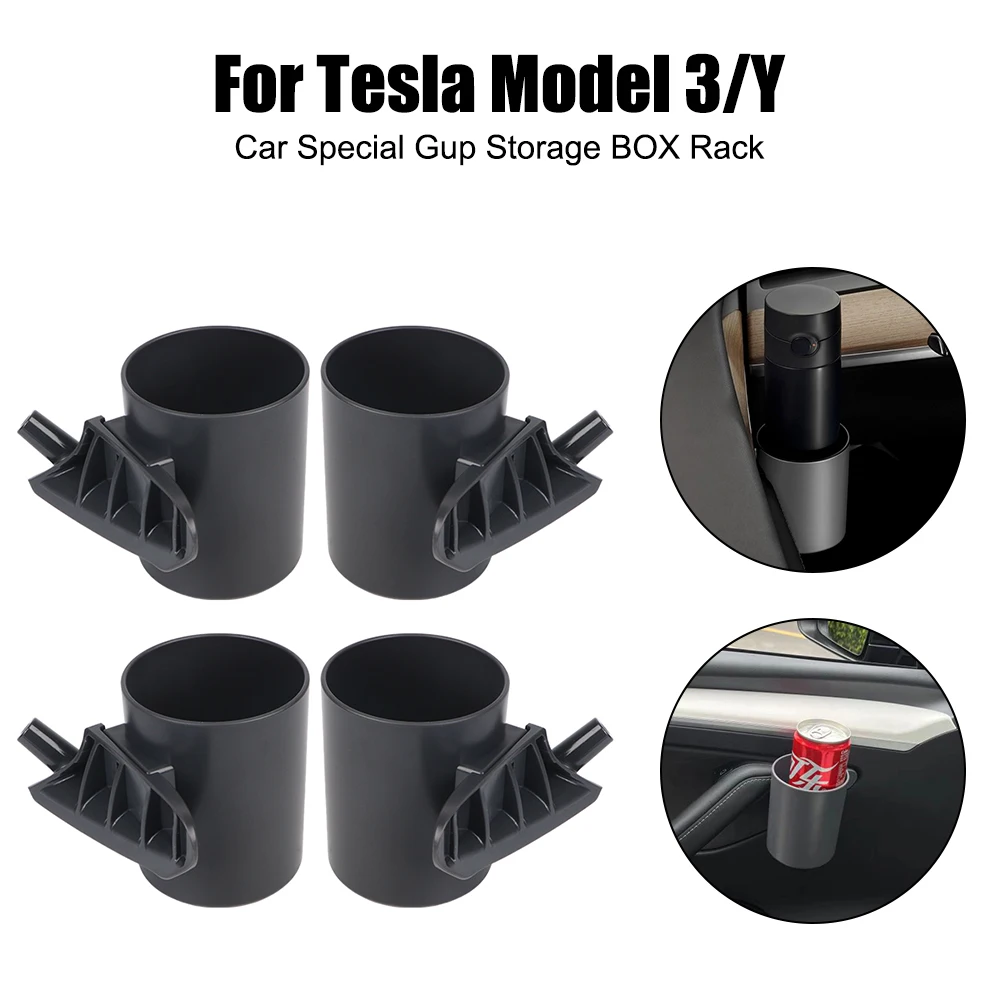 

4 шт./набор, подставка для бутылки с водой Tesla Model 3 Y