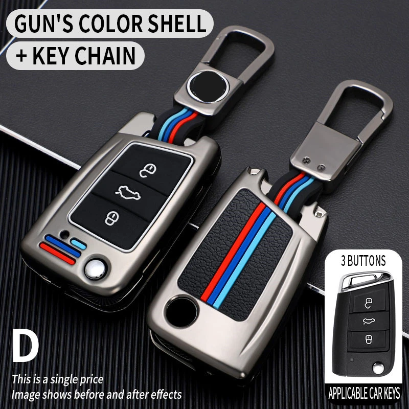 Чехол для автомобильного ключа Volkswagen VW Golf 7 gti mk7 r Touran Skoda Octavia 3 Superb Karoq Kodiaq Seat Leon mk3