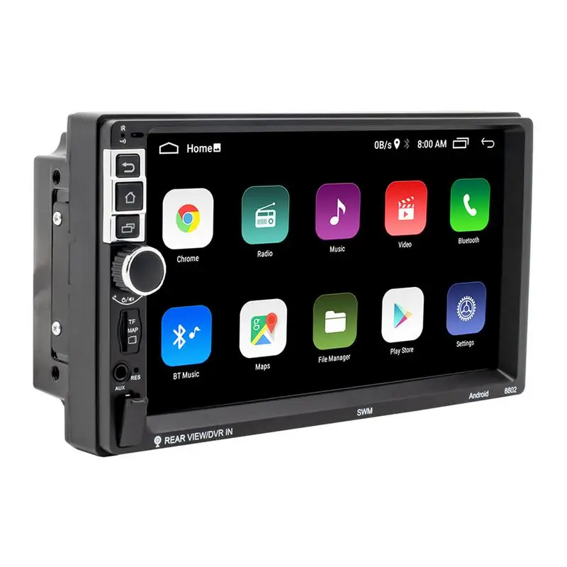 

Car Stereo With Backup Camera Double Din Car Stereo Player With 7 Inch HD Capacitive Touch Screen FM Radio Bluetoothes Mirror