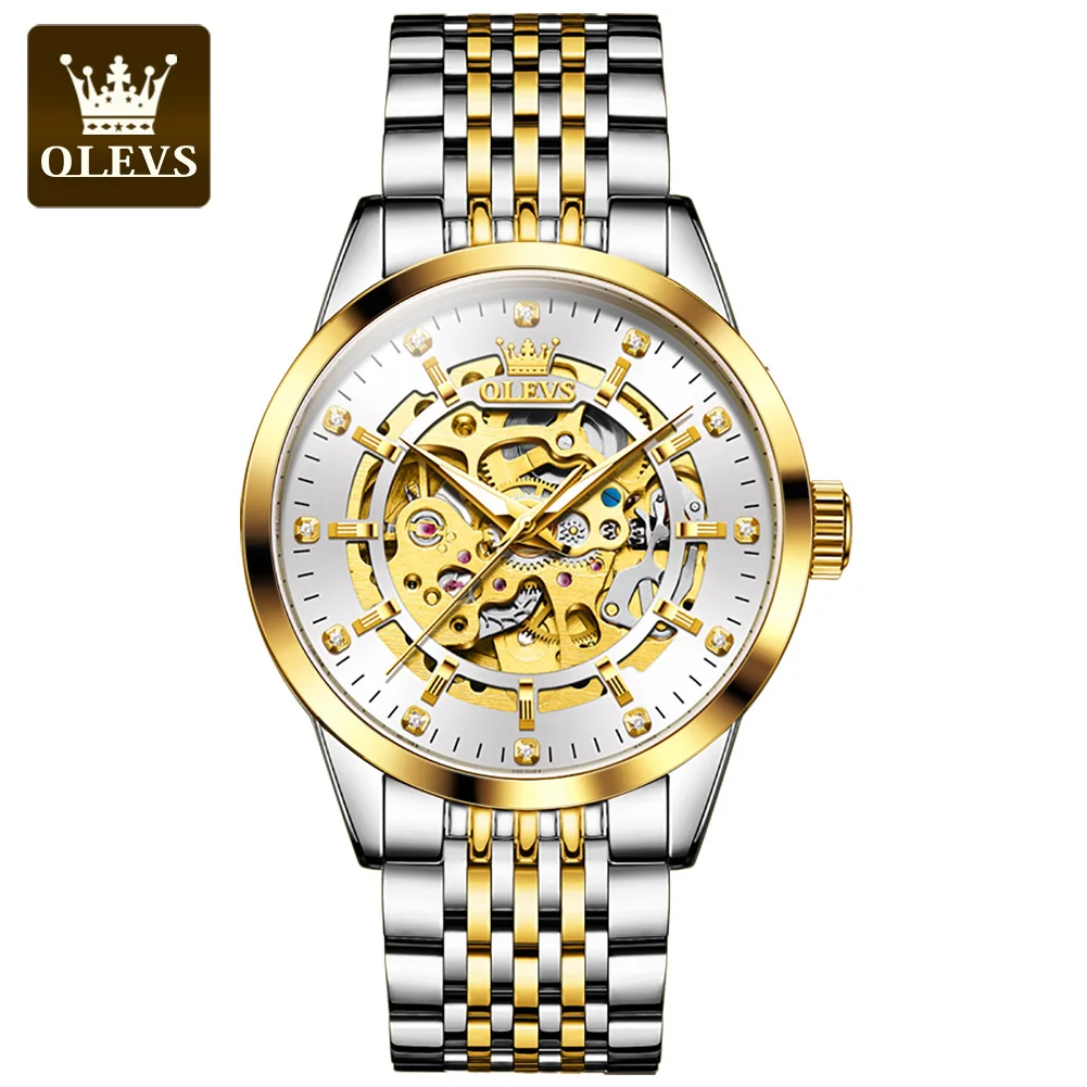 

OLEVS 9920 Top Brand Waterproof Luminous Men's Watches Luxury Watch For Men Automatic Mechanical Movement Man Dress Wristwatches