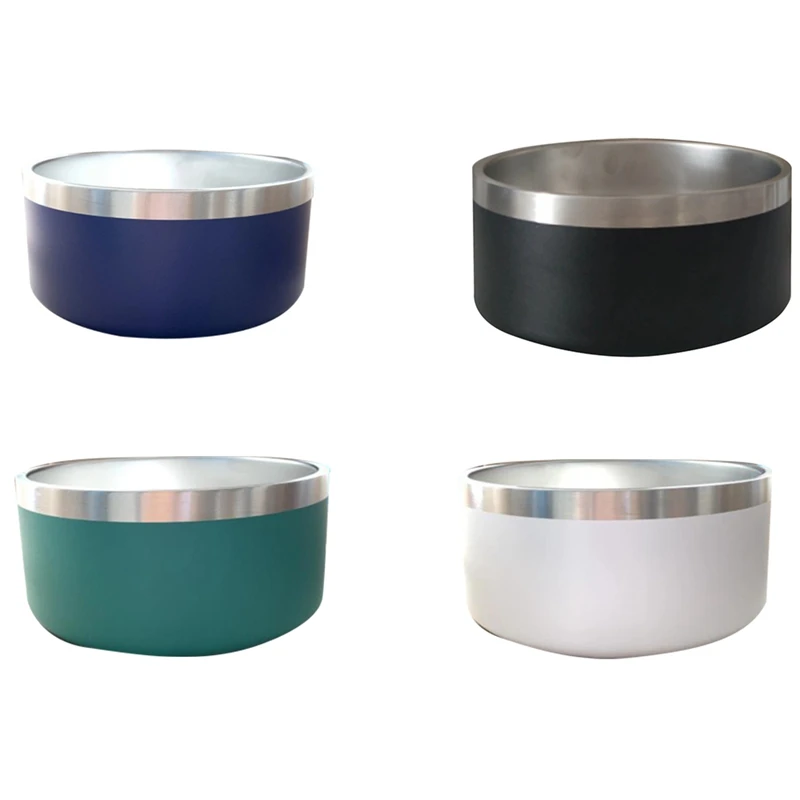 

32Oz Multifunctional Stainless Steel Pet Bowl, Round Non-Slip Dog Plate, Cat Rice Bowl, Feeder, Drinking Bowl