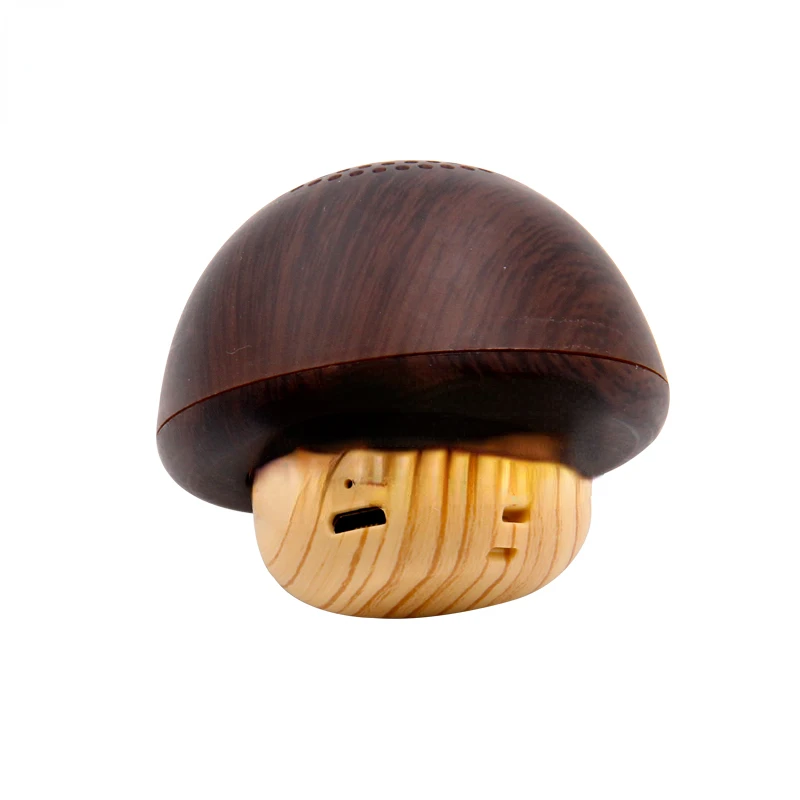 

Wooden Bluetooth-compatible 4.2 Speaker Mini Cute Mushroom TWS Series Connection Gift TF Card Support HD Microphone PC1