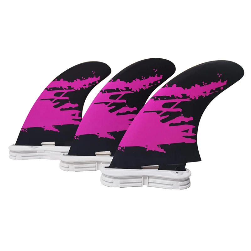 

Double Tabs 2 Fins SUP Board 3 pcs/set Honeycomb Fiberglass Double Tabs 2 Fin Purple/Blue/Green Color Accessories Paddle Surf