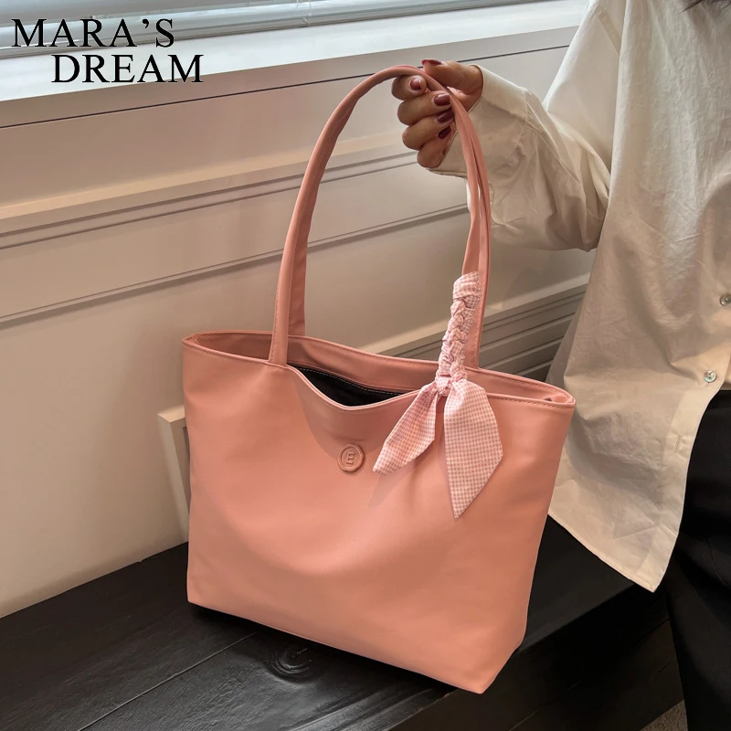 

Сумка Mara's Dream Женская на плечо, вместительный тоут, простой однотонный саквояж, модный брендовый бумажник пакет для шоппинга