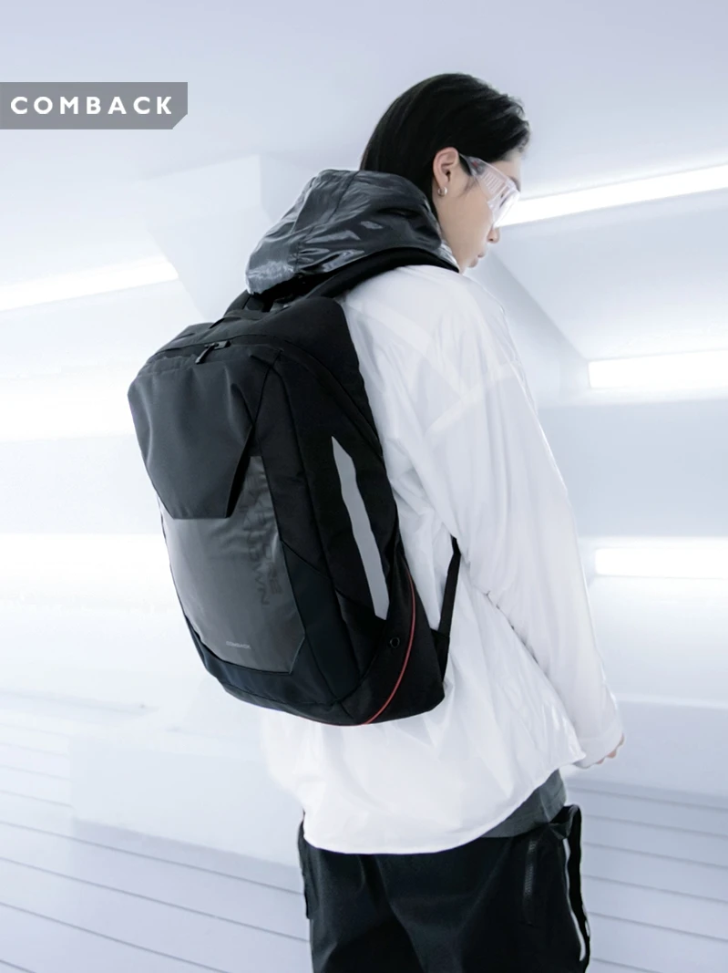 COMBACK 22SS Unisex Sports Daily Casual Backpack Fashion travel bag Splicing simple style Functional Waterproof Techwear