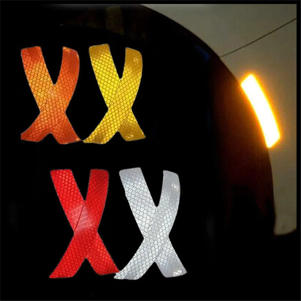 

2pcs Car Wheel Rim Eyebrow Reflective Strip Stickers for Hyundai Verna Santa Fe IX45 Sonata Tucson Accent Azera Elantra Solaris