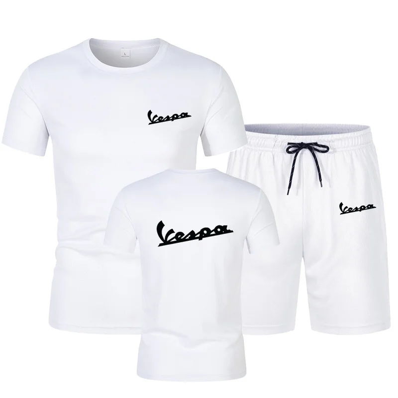 Мужской спортивный костюм vespa комплект из 2 предметов летний однотонный