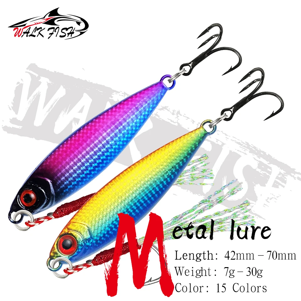 WALK FISH Супер качественный литая приманка для рыбной ловли 7g-10g-15g-20g-25g-30g