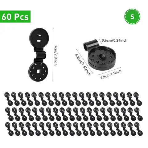 6-60 шт. Зажим Для солнцезащитной сетки, зажим для крепления солнцезащитной сетки, зажим для забора, зажим для установки сетки для теплицы и сада