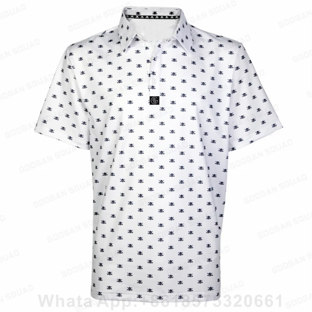 Men's Outdoor Sports Polo Shirt Plus Size Short Sleeve Polo T-Shirt Fishing Golf Clothing Quick Dry Casual Tops