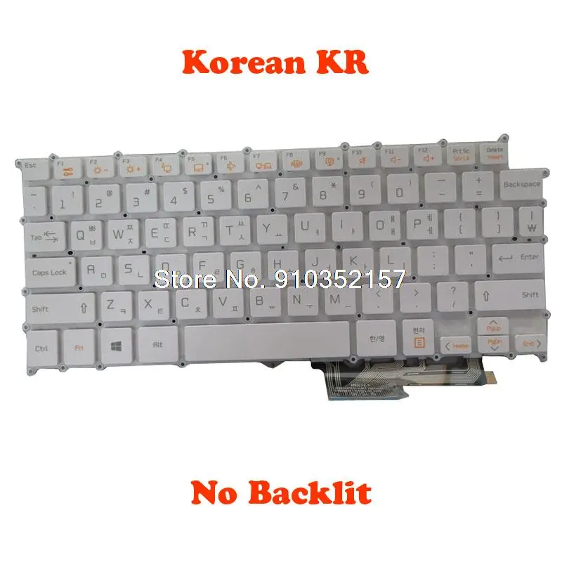 Клавиатура с подсветкой для LG 13Z970 13ZD970-G 13Z970-ER33J 13Z970-MRS1J AEW73769935 HMB8151ELA35 HMB8150ELB35 Бразилия BR белый